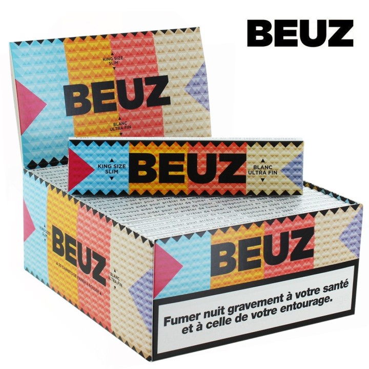PACK Feuilles SLIM BEUZ blanches x 50 carnets