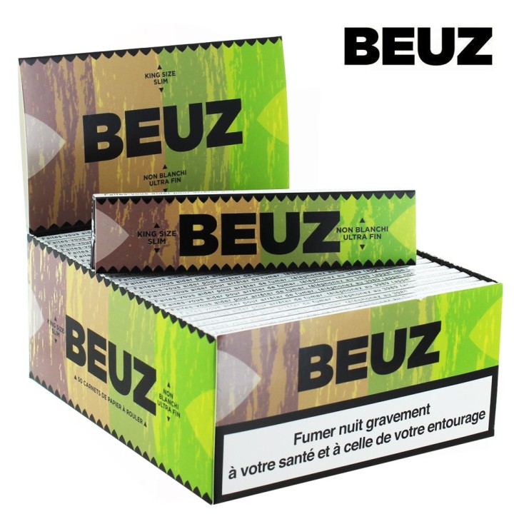 PACK Feuilles SLIM BEUZ brown x 50 carnets