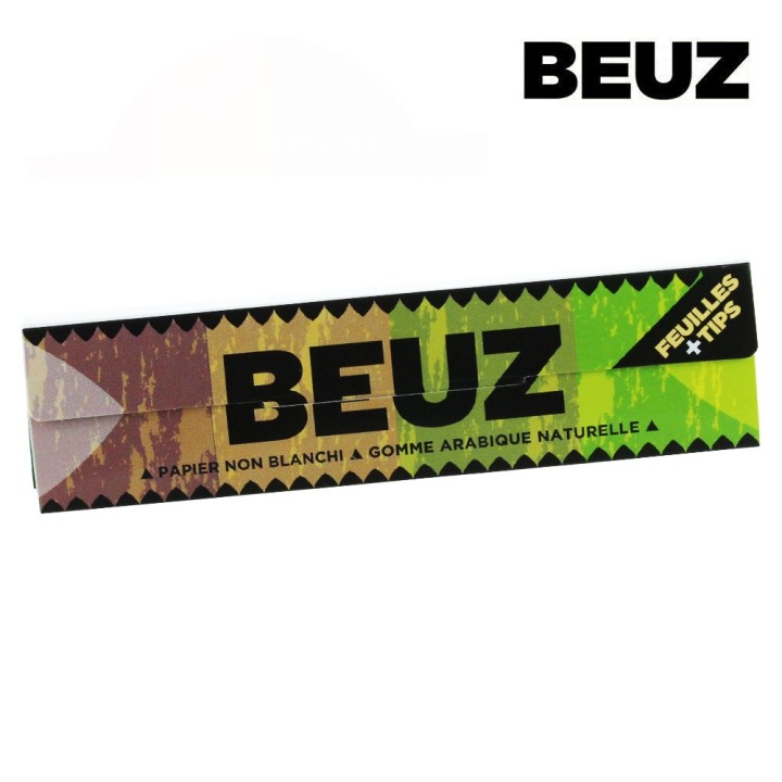 PACK Feuilles SLIM BEUZ Brown + TIPS x 24 carnets