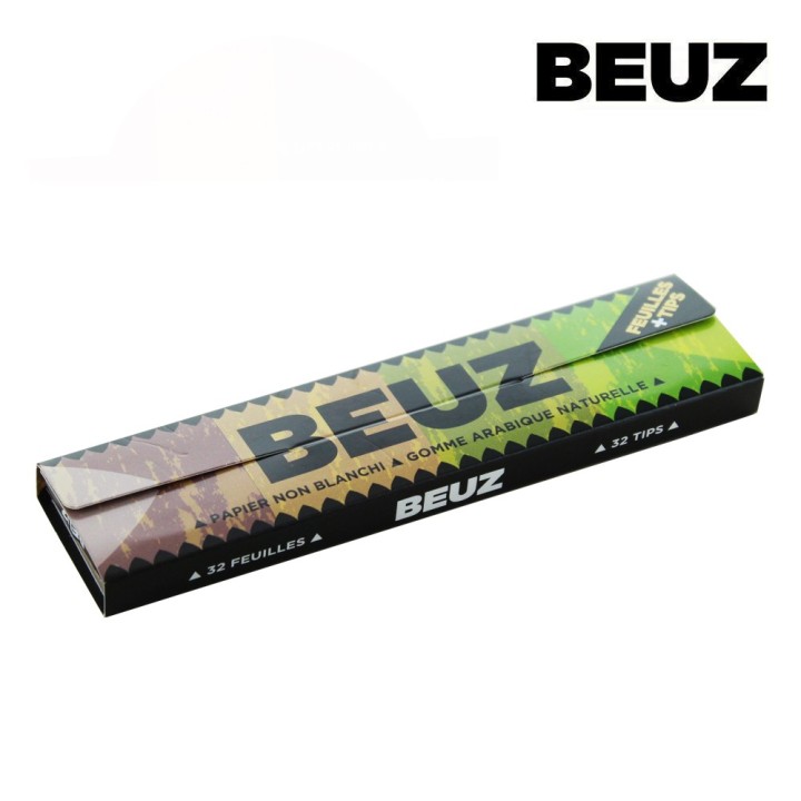 PACK Feuilles SLIM BEUZ Brown + TIPS x 24 carnets