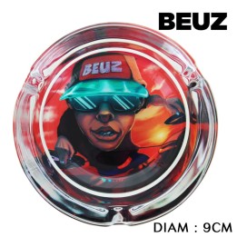 Cendrier BEUZ en verre "DJ"