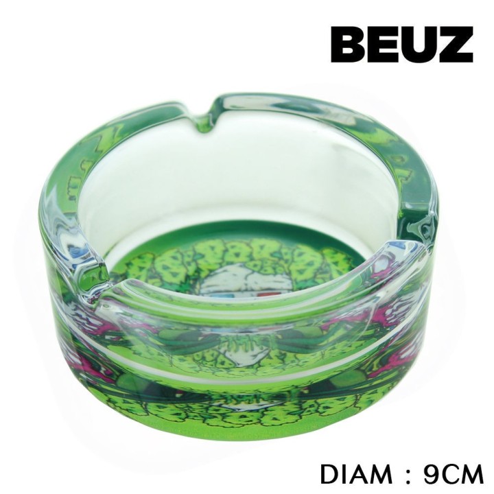 Cendrier BEUZ en verre "SKELTON"