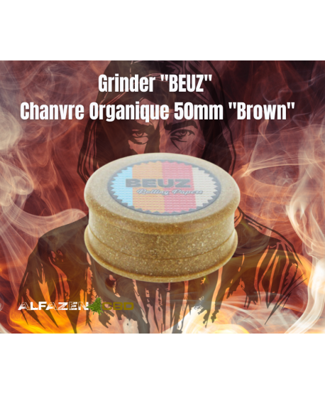 Grinder "BUZ" Chanvre Organique 50mm "Brown"